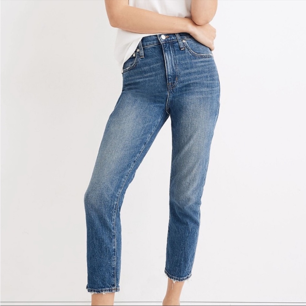 Madewell The High-Rise Slim Crop Boyjean